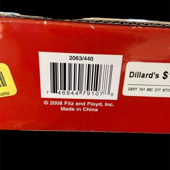 Fitz and Floyd Santa Clause Snack Therapy Ceramic Tray - Picture 3 of 5